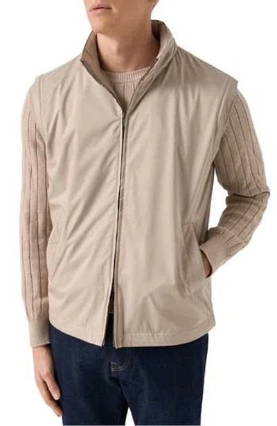 Eton 3-in-1 Water Repellent Jacket In Light Beige