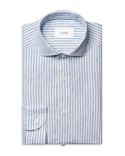 Eton Bengal Stripe Dress Shirt In Blue