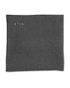 Eton Dot Silk Pocket Square In Black