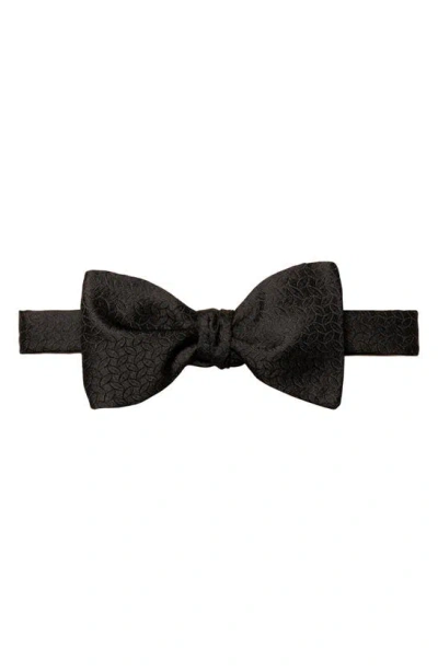 Eton Black Textured Silk Bow Tie