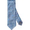 Eton Blue Paisley Jacquard Silk Tie