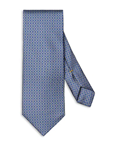 Eton Chain Print Silk Classic Tie In Pink