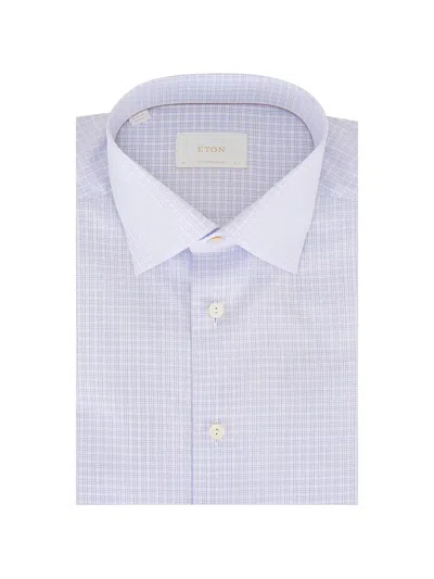 Eton Checked Shirt In Blue