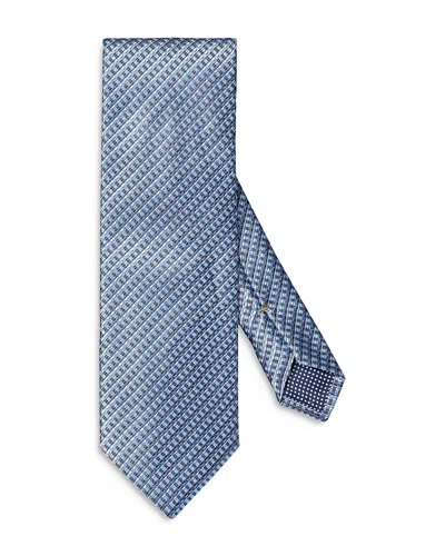 Eton Men's Woven Check Silk Tie In Light Pastel Blue
