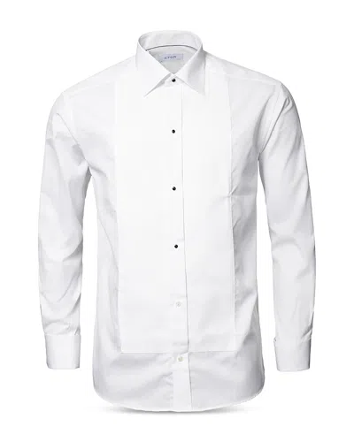 Eton Classic Fit Pique Bib-front Tuxedo Shirt In White
