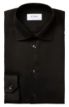 Eton Classic Fit Solid Dress Shirt In Black