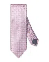 Eton Floral Jacquard Silk Tie In Pink