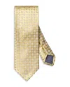 Eton Classic Floral Silk Tie In Yellow