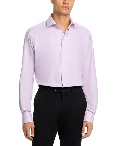 Eton Contemporary Fit Button Front Dress Shirt In Pink Red