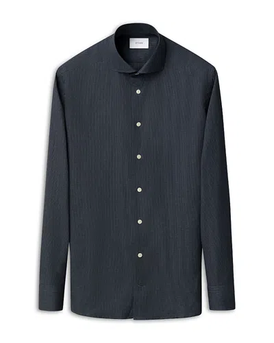 Eton Contemporary Fit Check Shirt In Blue