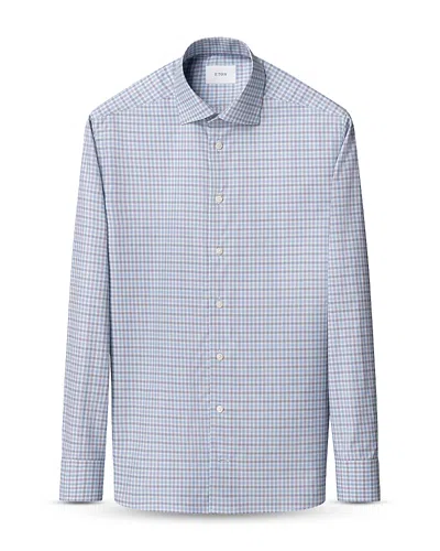 Eton Contemporary Fit Check Shirt In Blue