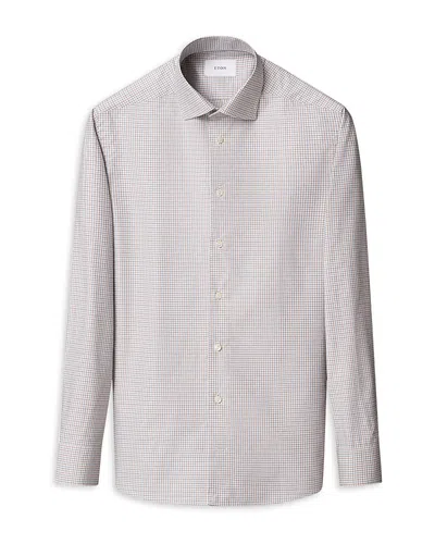 Eton Contemporary Fit Check Shirt In Red