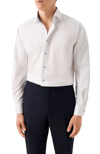 Eton Contemporary Fit Cotton Dress Shirt In White