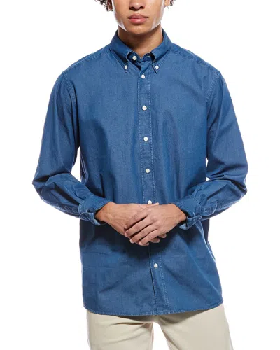 Eton Contemporary Fit Denim Shirt In Blue