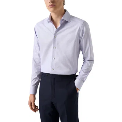 Eton Contemporary Fit Dobby Dress Shirt In Blue