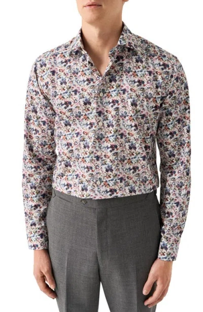 Eton Slim Fit Floral Print Shirt In Multi