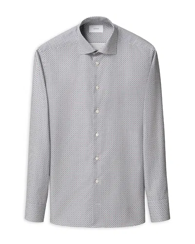 Eton Contemporary Fit Geometric Shirt In Gray