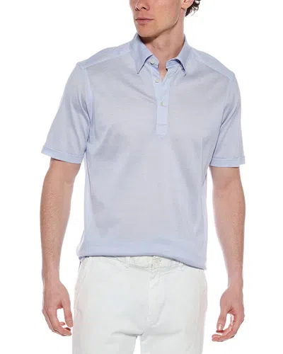 Eton Contemporary Fit Oxford Pique Shirt In Blue