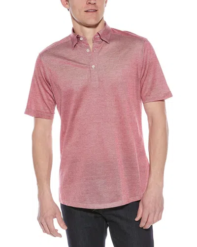 Eton Contemporary Fit Oxford Polo Shirt In Red