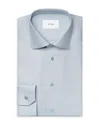 Eton Contemporary Fit Semi Solid Shirt In Light Green