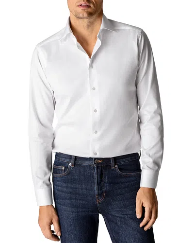 Eton Contemporary Fit Signature Twill Dress Shirt In White