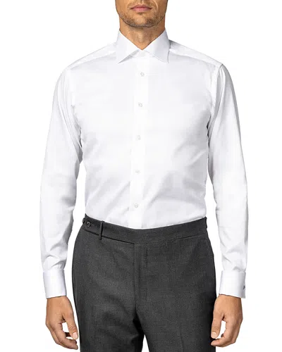 Eton Contemporary Fit Signature Twill French Cuff Dress Shirt In White