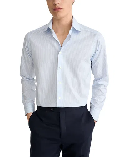 Eton Contemporary Fit Striped Shirt In Blue