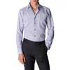 Eton Contemporary Fit Textured Solid Dress Shirt In Blue
