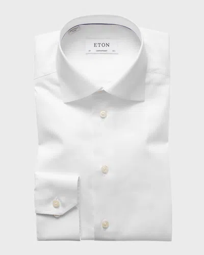 Eton Contemporary-fit Twill Dress Shirt In White