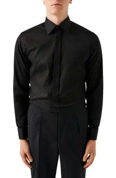ETON ETON CONTEMPORARY FIT TWILL FLY FRONT DRESS SHIRT
