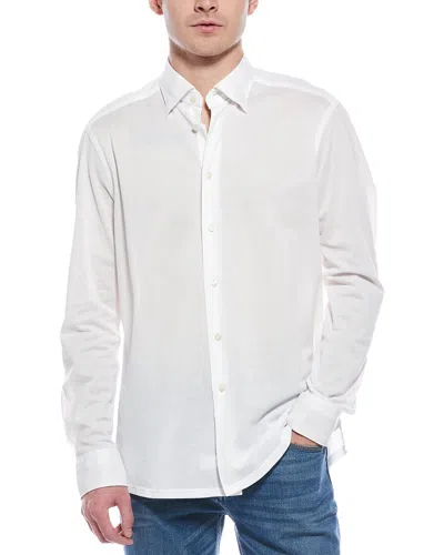 Eton Contemporary Pique Shirt In White