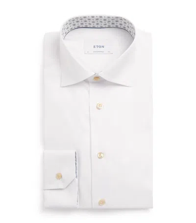 Eton Cotton Contemporary Fit Shirt In White