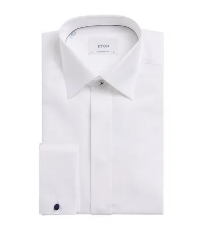 Eton Cotton Hidden Placket Contemporary-fit Shirt In White