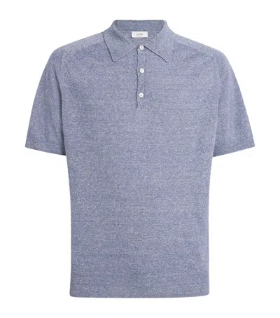 ETON COTTON-LINEN POLO SHIRT