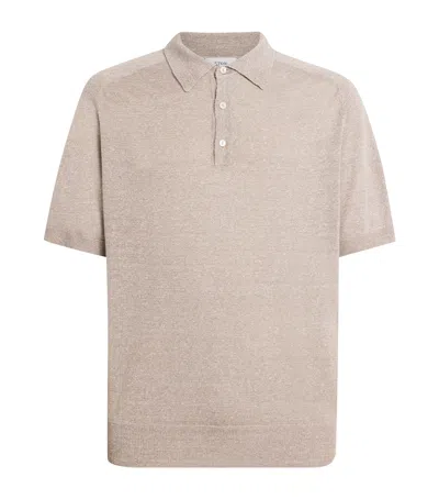 Eton Cotton-linen Polo Shirt In Multi