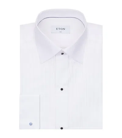 Eton Cotton Pleated Shirt In White