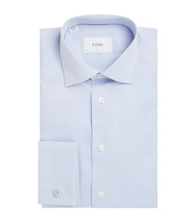 Eton Cotton Slim Fit Shirt In Blue