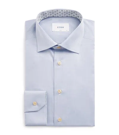 Eton Cotton Slim Fit Shirt In Blue