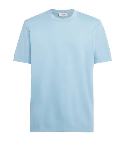 Eton Cotton T-shirt In Blue