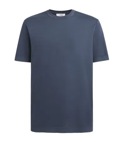 Eton Cotton T-shirt In Blue
