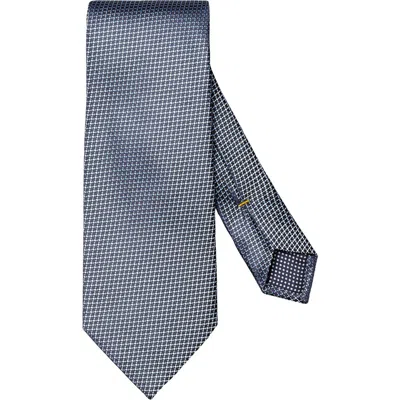Eton Dark Blue Micro Silk Tie In Purple