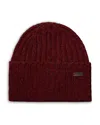 Eton Donegal Wool Blend Beanie In Burgundy