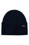 Eton Donegal Wool Blend Beanie In Blue