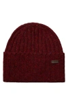 Eton Donegal Wool Blend Beanie In Brown