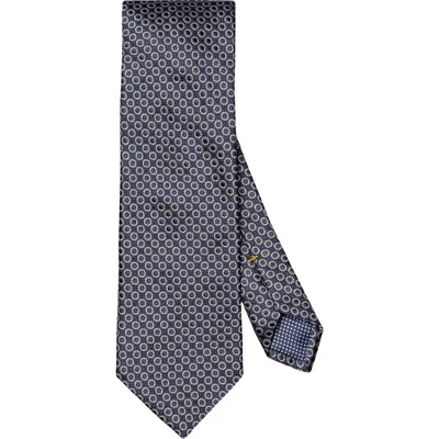 Eton Dot Jacquard Silk Tie In Blue