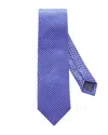 Eton Dot Silk Classic Tie In Purple/blue