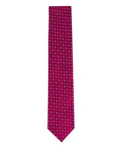 Eton Dotted Tie In Red