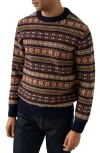 Eton Fair Isle Wool Sweater In Multi