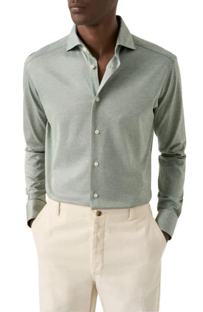 Eton Filo Di Scozia Jersey Shirt In Green