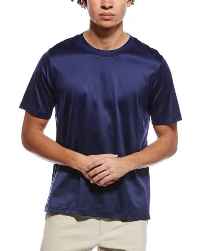 Eton Filo Di Scozia Slim Fit T-shirt In Blue